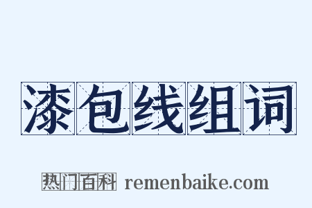 漆包线组词是什么意思的图片